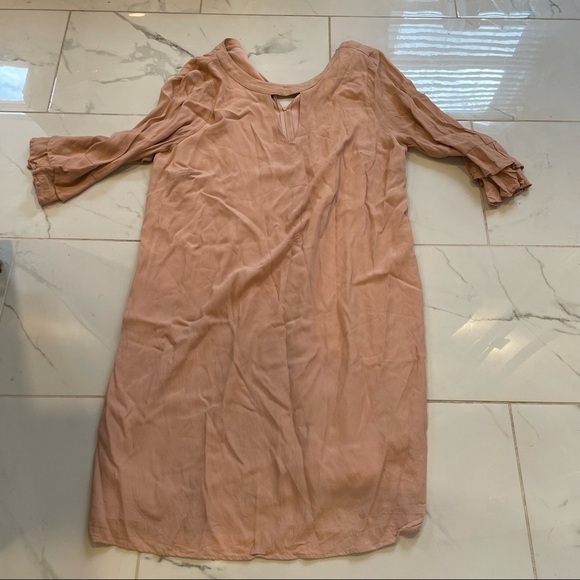 Eloquii Pink flutter dress - Picture 1 of 5